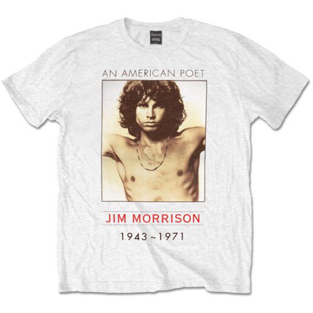 The Doors - American Poet Heren Tshirt - Wit